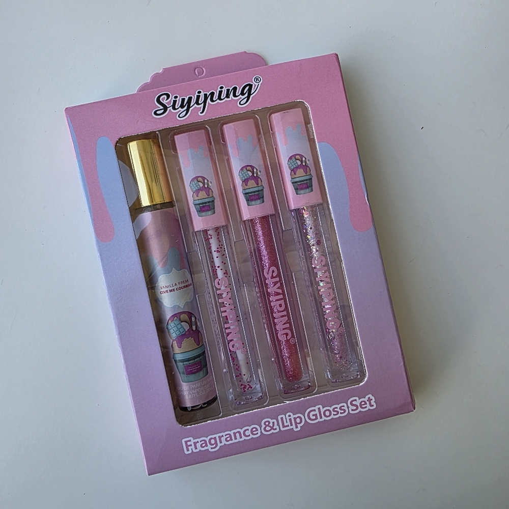 Siyiping Vanilla Freak Sweet Scent Travel Size Perfume & Lip Gloss